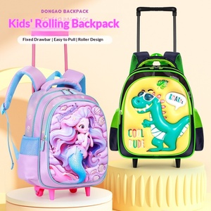 Mochilas Escolares con <span class=keywords><strong>Ruedas</strong></span> de <span class=keywords><strong>Dinosaurio</strong></span> de 12 Pulgadas para Jardín de Niños, <span class=keywords><strong>Mochila</strong></span> Infantil de Dibujos Animados con <span class=keywords><strong>Ruedas</strong></span> para Niños de 2 a 7 Años, Bolsos de Hombro para Niños y Niñas - Product Image 1