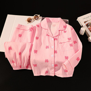 <span class=keywords><strong>Pigiama</strong></span> Morbido per Ragazze 3-18 Anni, Set Due Pezzi con Stampa Cartoon, Maniche Lunghe e Pantaloni Lunghi, Abbigliamento da Notte per Adolescenti - Product Image 2