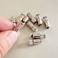Indicateur lumineux automobile Miniature BA7S 6/12V 2W 10 SMD 3014 Led, ampoule d'instrument de voiture, éclairage de tableau de bord de moto