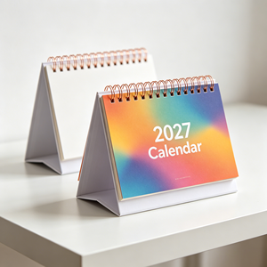 <span class=keywords><strong>Calendrier</strong></span> de bureau en papier personnalisé OEM ODM 2027, pour réception, planificateur mensuel sur pied pour le bureau - Product Image 1