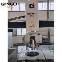 Machine de découpe de pierre multifonctionnelle entièrement automatique GANGER 5+1 axes CNC avec caméra pour le traitement du granit et du marbre