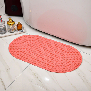 New Customised Non Slip TPE Solid Eco-Friendly Massage Bath Mat for Kids Bathroom <b>Shower</b> Tub - Product Image 6