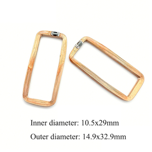 Étiquette d'oreille RFID rectangulaire personnalisée, bobine en cuivre à induction, <span class=keywords><strong>puce</strong></span> EM4305 134,2 kHz FDX-B, résine époxy, étanche, pour animaux - Product Image 4