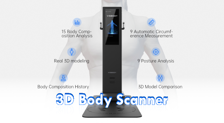 source visbody 3d身体成分分析仪visbody三维扫描仪健身俱乐部健康
