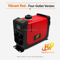 Chauffage de stationnement diesel portable OkyRie AX53V 5KW tout-en-un, chauffage vertical à air pour camping-car, camion, bateau, cabine