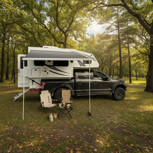 Mini-caravane pliante 4x4 en fibre de verre <span class=keywords><strong>pour</strong></span> pick-up, avec auvent de toit léger <span class=keywords><strong>pour</strong></span> <span class=keywords><strong>camping</strong></span> en extérieur - Product Image 1
