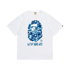 T-shirt tendance pour homme en coton tricoté 100% écologique, version haute qualité 1:1, imprimé lettres Bapees, collection 2025 - Product Image 6
