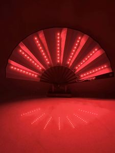 Nuevo Ventilador de Mano LED 2023, Ventilador Plegable de Bambú con Luz, Ventilador Decorativo para Fiestas, Ventiladores de Papel con Luz Intermitente - Product Image 5