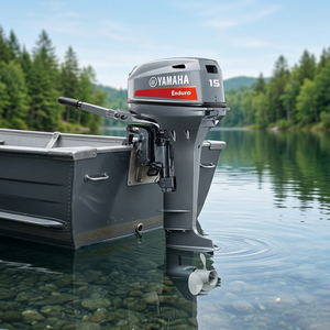 Moteur hors-bord <span class=keywords><strong>Yamaha</strong></span> 15 CV 2 temps haute performance à engrenage latéral, moteur à essence pour la pêche commerciale - Product Image 1