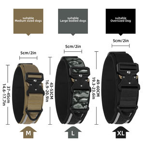 <span class=keywords><strong>Collar</strong></span> para Mascotas Resistente con Hebilla de Metal en Forma de Serpiente, <span class=keywords><strong>Collar</strong></span> Táctico de Nailon Básico de 2 Pulgadas de Ancho, <span class=keywords><strong>Collar</strong></span> Reflectante para Entrenamiento de Perros - Product Image 2