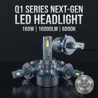 Bombillas LED Personalizadas para Faros Delanteros de Automóvil, Disipación de Calor con Doble Tubo de Cobre, H7 H11 9005 9006, Súper Brillantes 6000K, Luz Automotriz