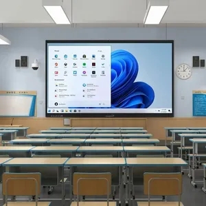 4K 75 'Sistema Android Precio barato de pizarra electrónica portátil inteligente interactiva Pizarra digital Pantalla táctil para el aula - Product Image 1