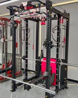 Cage de fitness réglable en acier durable, support de puissance, entraînement complet du corps, avec traction Lat, rangée basse, triceps, poitrine, dos 160kg