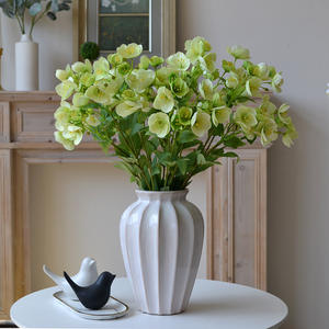 Nueva Llegada IJ048, Arreglo Floral Artificial de 15 Cabezas de Rosas de Seda para Decoración de Mesa del Hogar - Product Image 6