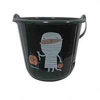 Cartoon Halloween Kürbis-Eimer Plastik-Süßigkeiteneimer Süßes oder Saures Tasche für Kinder Feiertagsfeier
