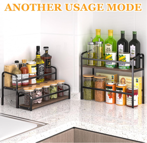 202411 3-Tier cà phê Syrup Organizer 12 chai Công suất Syrup <span class=keywords><strong>Rack</strong></span> cho cà phê Bar trạm tầng gia vị Kệ cho tủ - Product Image 4