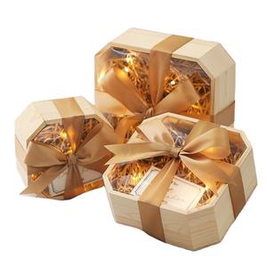 Wholesale Luxury Jewelry Packaging Small Wooden Craft Boxes Display Wood Gift Box With Acrylic Lid