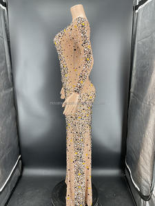 Novance Y2470 2022 <span class=keywords><strong>ropa</strong></span> de verano <span class=keywords><strong>para</strong></span> <span class=keywords><strong>mujer</strong></span> moda <span class=keywords><strong>elegante</strong></span> lujo lentejuelas borla ver a través de vestido personalizado vestido de Graduación - Product Image 6