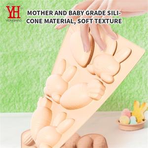 Nouveau en stock : Moule à gâteau en <span class=keywords><strong>silicone</strong></span> jetable Lapin de Pâques, couleur <span class=keywords><strong>macaron</strong></span>, <span class=keywords><strong>pour</strong></span> outils de pâtisserie, moules à gâteau amusants <span class=keywords><strong>pour</strong></span> fêtes - Product Image 5