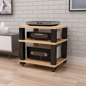 Amplificateur de puissance DK-05, rack d'amplificateur de puissance, rack d'équipement audio à 1/2/3/4 niveaux, rack en bois massif, KTV, métal, fer, cinéma - Product Image 4