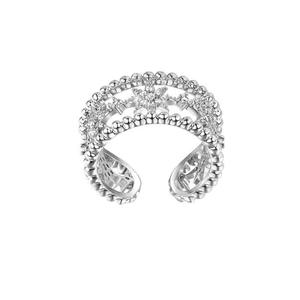 Bague ouverte Wenchi S925 en argent sterling pour femme, diamant étincelant taille ovale, luxe haut de gamme, mode personnalisée, modèle Index - Product Image 5