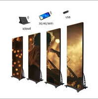 Écran d'affichage LED pliable couleur pleine pour intérieur et extérieur, affichage publicitaire commercial mobile