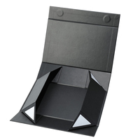 Benutzer definierte mattschwarze rosa starre Papier faltbare magnetische Premium-Geschenk boxen Verpackung Luxus Falt magnete Box