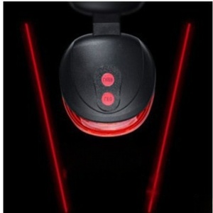 Luz Trasera Láser para Bicicleta con Paquete y Batería para Bicicletas de Montaña, 5 LED, 7 Modos de Destello, Luz Trasera para Bicicleta - Product Image 4