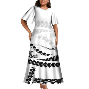 ชุดเดรสลายชนเผ่าโพลินีเซียนแบบใหม่สำหรับผู้หญิง ชุดเดรสเซ็กซี่สั่งตัดได้ ไซส์ใหญ่ ชุดราตรีพิมพ์ลายฮาวาย ชุดลำลองสำหรับผู้หญิง - Product Image 5