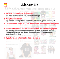 Transferts DTF Personnalisés en Gros Prêts à Presser, Feuilles Multi-Motifs pour des Milliers de Créations, Autocollants T-Shirt