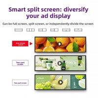 Kiosco Publicitario LCD de Alta Definición de Doble Pantalla para Montaje en Pared, 300cdm de Brillo, para Centros Comerciales, Estantes de Supermercados y Espacios Públicos
