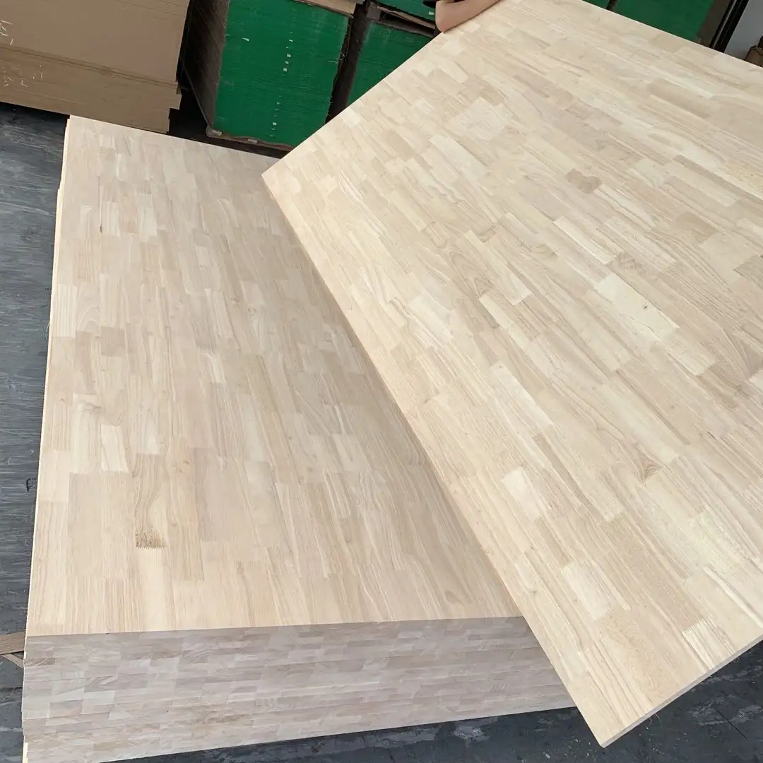 Solid wood boards 1220x2440mm rubber wood finger jointed board pine finger joint board for furniture