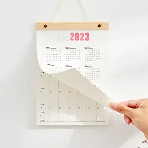 Calendrier de bureau Simple 2023 personnalisé, nouveau Design, impression créative quotidienne, calendrier mensuel de l'avent non daté, 365 jours