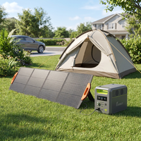 Station d'alimentation portable solaire Fossibot F1200 1024Wh 1200W avec sortie AC, longue autonomie, LED SOS et bouton réglable, entièrement chargée en 1h