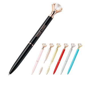 Bolígrafo de Metal con Punta de Diamante Personalizado, Bolígrafo de Regalo de Cristal de Lujo, Bolígrafo Promocional con Logotipo para Regalos Empresariales - Product Image 1