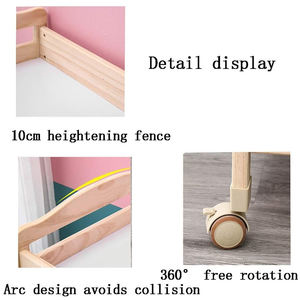 Meja ganti popok bayi, tempat tidur kayu Modern untuk kamar tidur kamar bayi Stasiun popok bayi - Product Image 5