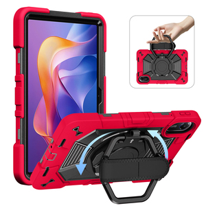 Étui antichute pour Xiaomi Redmi Pad 2 11 pouces, coque de tablette robuste à 3 couches avec sangle de main rotative et bandoulière - Product Image 4