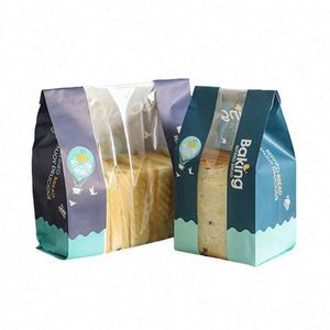 Cheap Custom Food Grade Grease Proof Bread <b>Bag</b> with Window Disposable Packing Paper <b>Bag</b> - Product Image 2