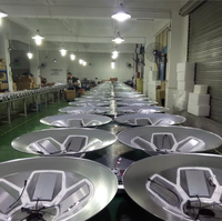 Lampu Taman LED 30W Tahan Air IP65 Lampu Jalan Tenaga Surya dengan Tiang Kontrol Jarak Jauh Cerdas Sensor Gerak IK10