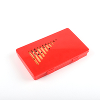 Dominos Intelligence Double Six 52*26*11mm en ivoire dans un étui en plastique, non toxiques et élégants