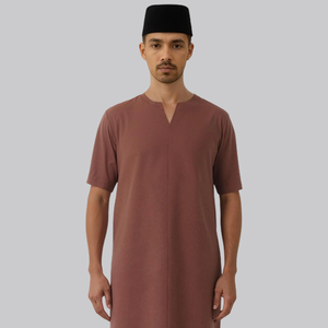 Factory Price Malaysia Supplier Women's Moden Pleated Chest Hooded Ironless Kain Sejuk S-5XL Casual Autumn Raya 2025 Reliable - Product Image 5