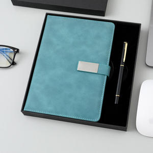 Logo tùy chỉnh A5 notepad Pen Set kinh doanh máy tính xách tay bìa cứng PU Bìa văn phòng họp Hộp Quà Tặng văn phòng cung cấp tùy chỉnh - Product Image 4