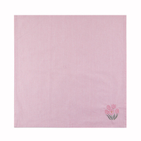 Napperons et dessous-de-plat carrés en polyester brodés, écologiques, motif floral, pour la décoration de table - Vente en gros pour l'été