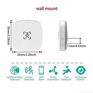 Détecteur <span class=keywords><strong>de</strong></span> Présence Humaine Intelligent <span class=keywords><strong>WiFi</strong></span>, Capteur Infrarouge Tuya Mural, Détecteur <span class=keywords><strong>de</strong></span> <span class=keywords><strong>Mouvement</strong></span> et <span class=keywords><strong>de</strong></span> Respiration - Product Image 5