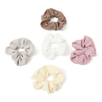 Accessoires pour cheveux coréens Dongdaemun, style rétro français, chauds et doux, en forme de gaufres, avec anneau et cordon, pour femmes, mariage, haute élasticité