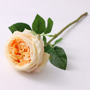 Ramo <span class=keywords><strong>de</strong></span> Rosas Artificiales Hidratantes al Tacto, Estilo Instagram, con Bordes Rizados, Rosas <span class=keywords><strong>de</strong></span> Té, Rosas Austin, para Fotografía - Product Image 6