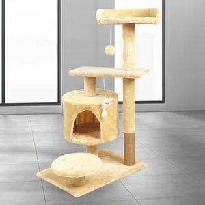 <b>Cat</b> <b>Tree</b> House Climbing Frame <b>Cute</b> Large <b>Cat</b> <b>Trees</b> and Scratcher Sisal Wood Pet <b>Cat</b> <b>Tree</b> Tower - Product Image 6