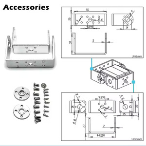 कॉर्वेलेस rds3235 उच्च टॉर्क दोहरी शाफ्ट डिजिटल धातु गियर वॉटरप्रूफ स्टीयरिंग गियर - Product Image 5