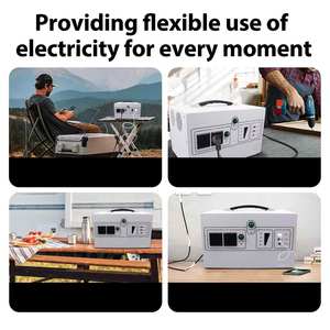 สถานีพลังงานแสงอาทิตย์แบบพกพาความจุสูง 220v 1000W แบตเตอรี่ลิเธียมไอออน Lifepo4 คลื่นไซน์บริสุทธิ์ MPPT สำหรับแคมป์ปิ้ง - Product Image 5