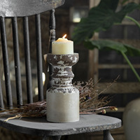 Décoration de ferme personnalisée Ornements de mariage de Noël de luxe Bougeoirs à bougie chauffe-plat en bois rustique